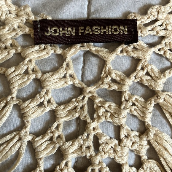 Boho Crochet Black Top - Picture 12 of 14